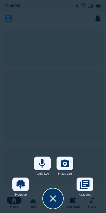 Action-ball navigation prototype, second screen