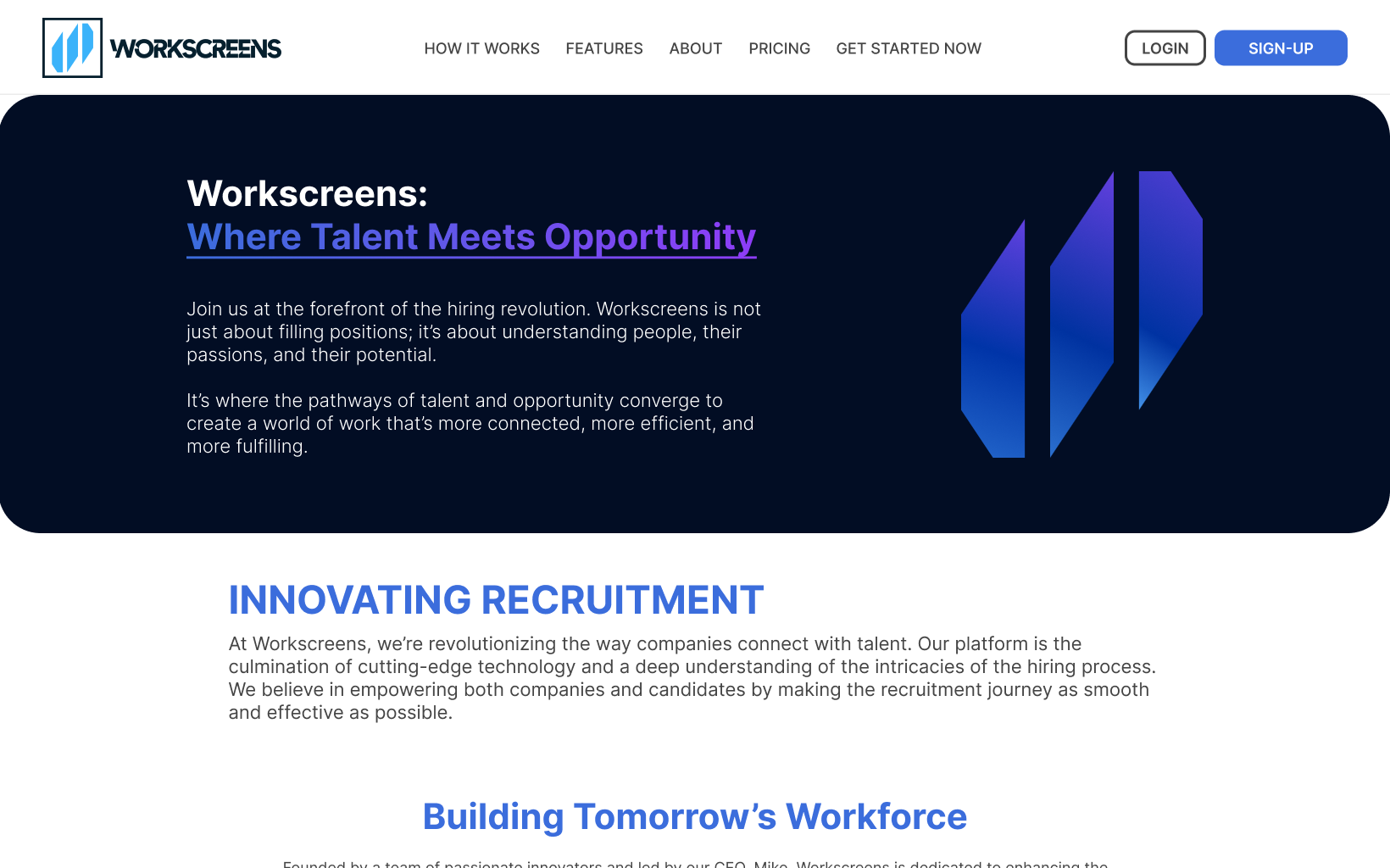 Front-facing site: features and pricing
